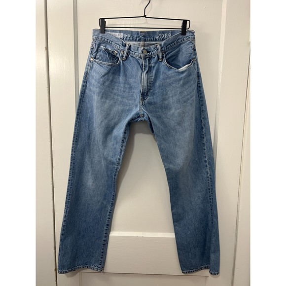 GAP Jeans Gap 969 Standard Fit Jeans Pale Blue Wash Mens Size 32 X